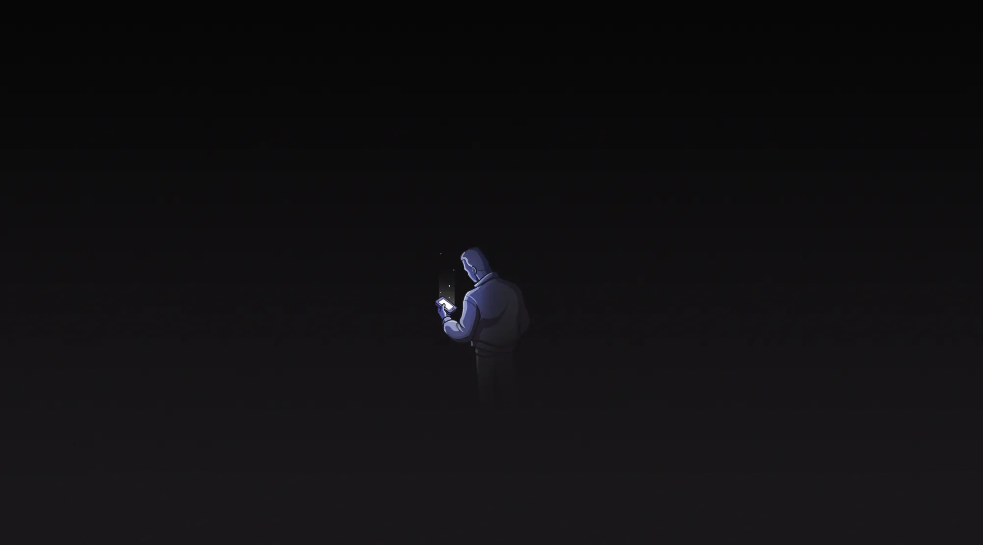 Illustration accompanying the reflection on being alone